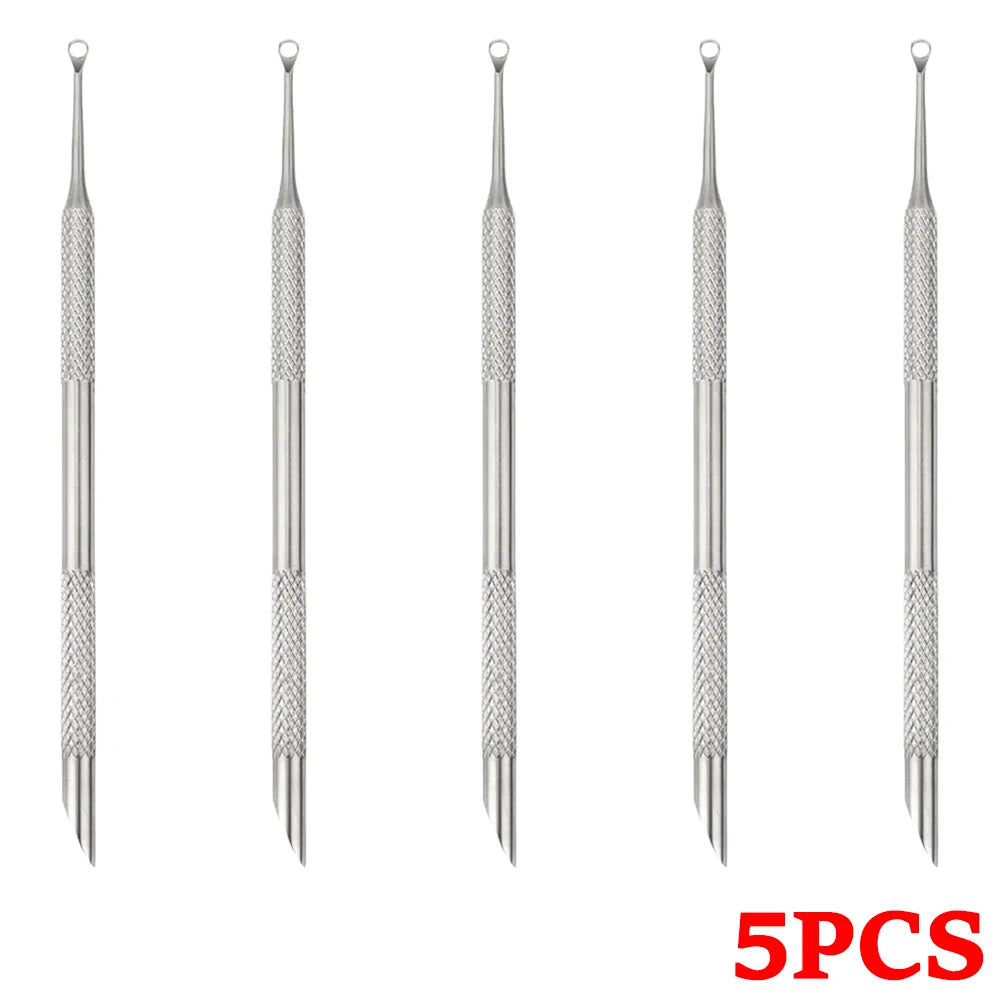 Double-Ended Stainless Steel Cuticle Pusher and Nail Cleaner - 16