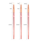 Professional Rose Gold Nail Art Liner Brush Set