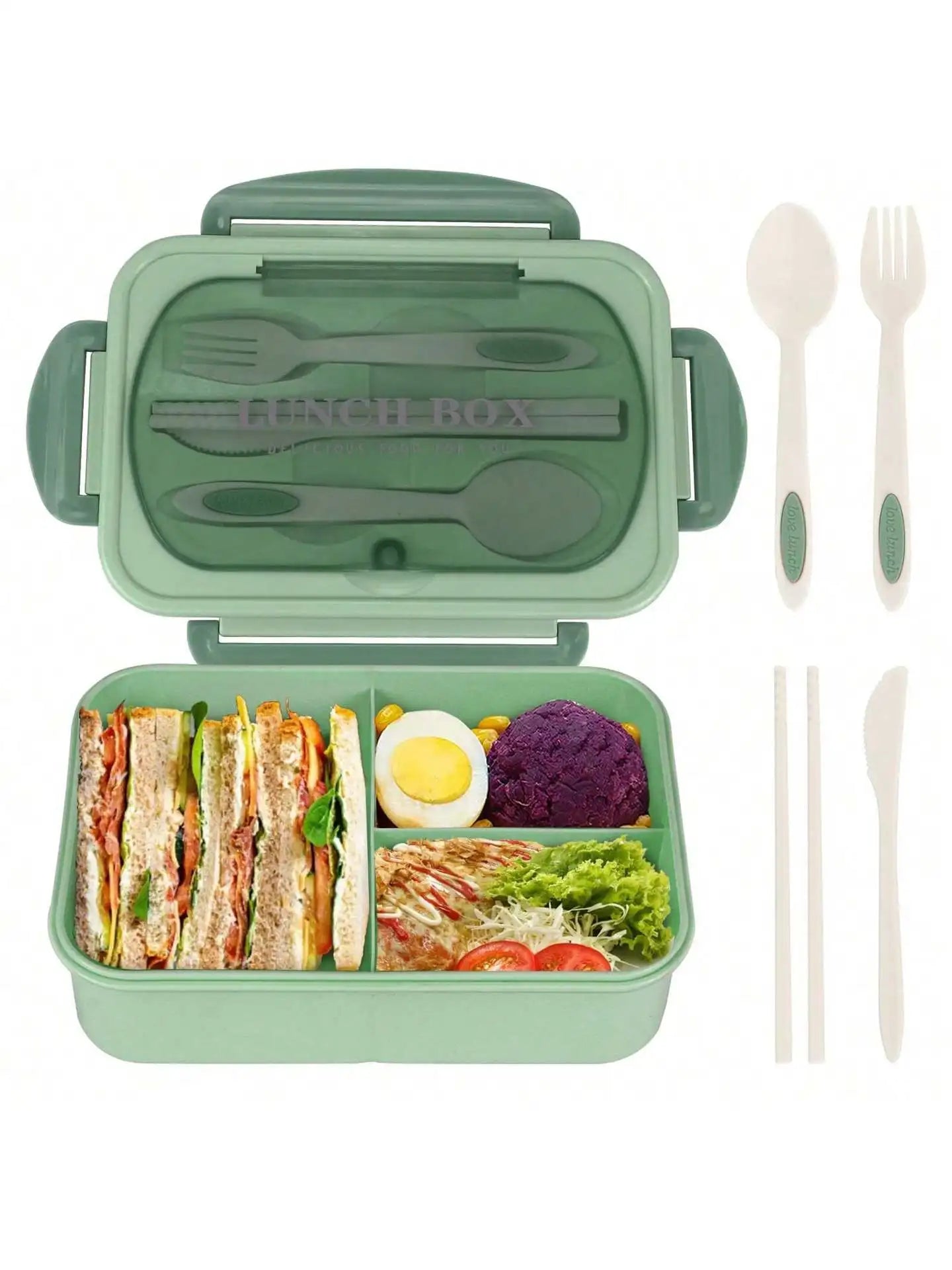 Leakproof 4-Compartment Bento Lunch Box