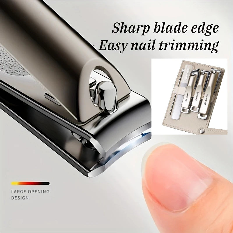 Professional Stainless Steel Manicure and Pedicure Grooming Kit - 5