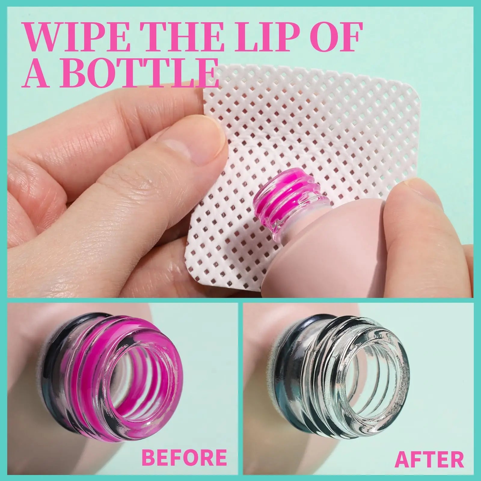 Lint-Free Nail Cleaning Wipes for Manicure and Eyelash Prep - 23