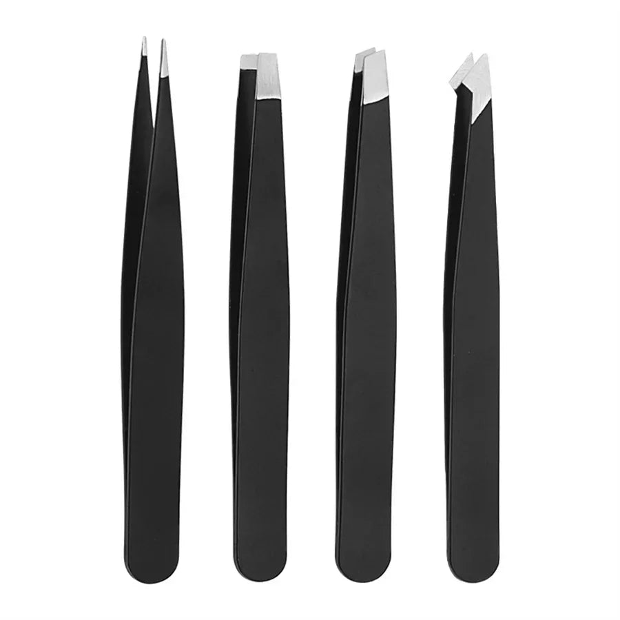 Professional Precision Eyebrow Tweezer Set