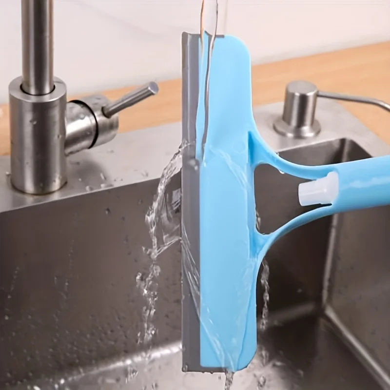 3-in-1 Glass and Window Cleaning Squeegee with Spray Bottle