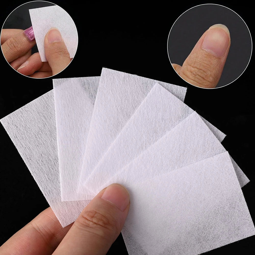 Lint-Free Nail Polish Remover Pads - 2
