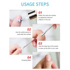 Professional Stainless Steel Dual-Head Cuticle Pusher