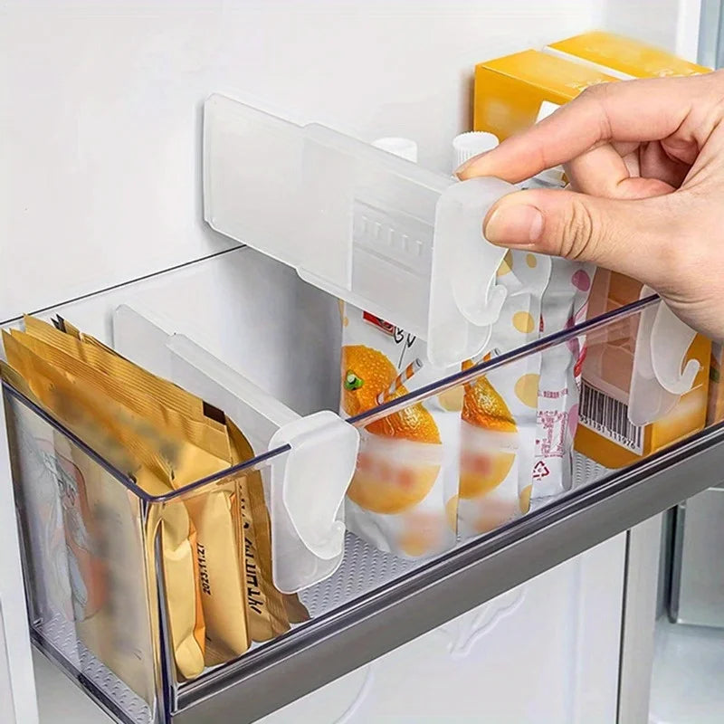 Adjustable Refrigerator Shelf Organizer Dividers