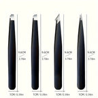 Precision Stainless Steel Eyebrow Tweezer Set