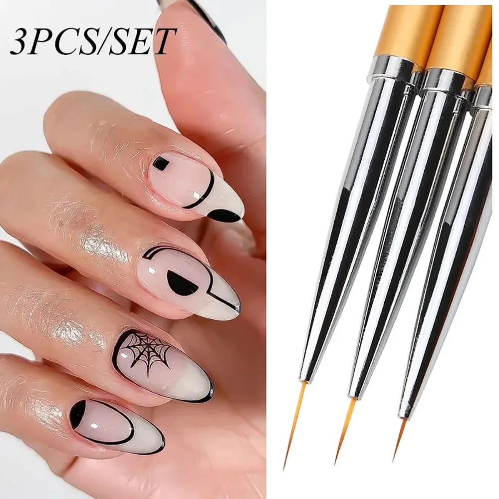 Professional Nail Art Liner Brush Set - 4