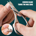 Precision Curved Stainless Steel Nail Scissors