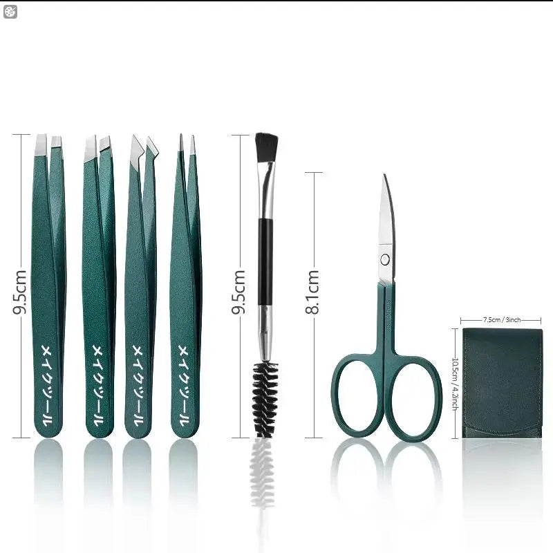 Professional Stainless Steel Precision Tweezer Set