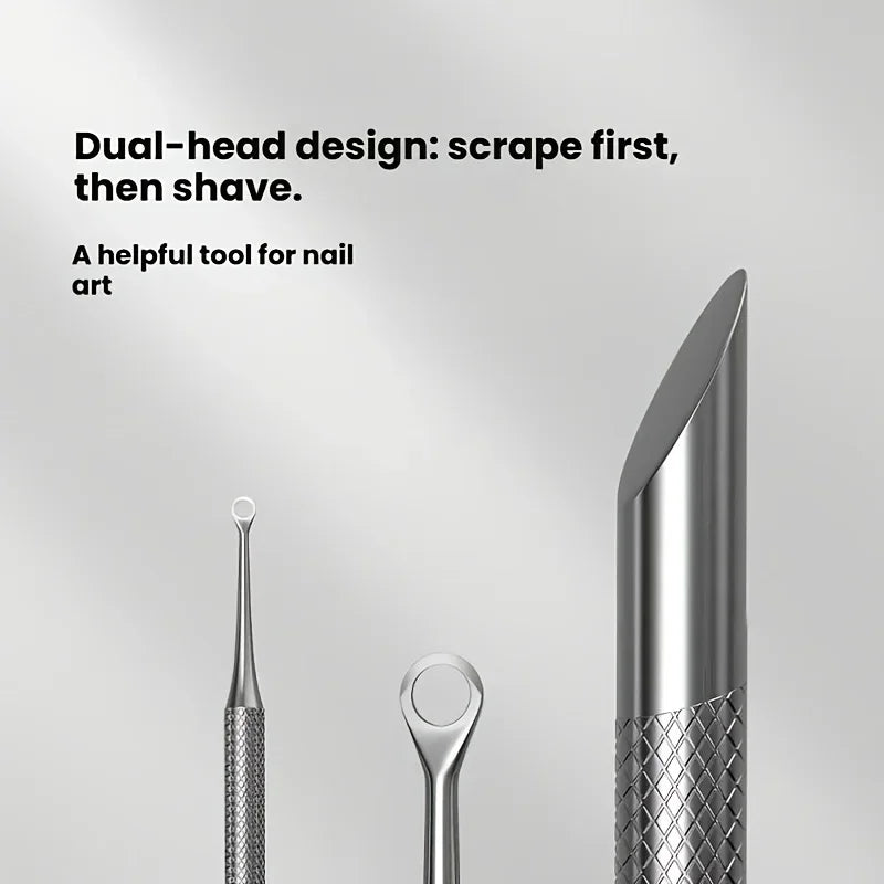 Professional Dual-Ended Cuticle and Nail Care Tool - 10