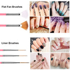 Professional Nail Art Brush and Dotting Tool Kit