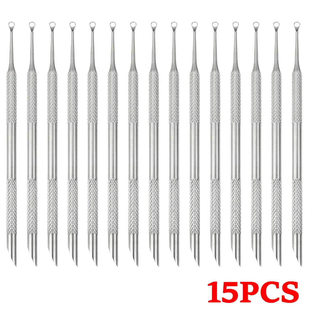 Double-Ended Stainless Steel Cuticle Pusher and Nail Cleaner