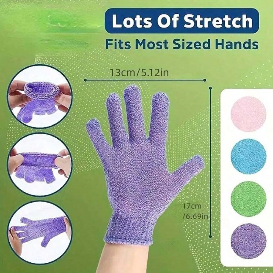 Reversible Exfoliating Shower Bath Gloves - 9