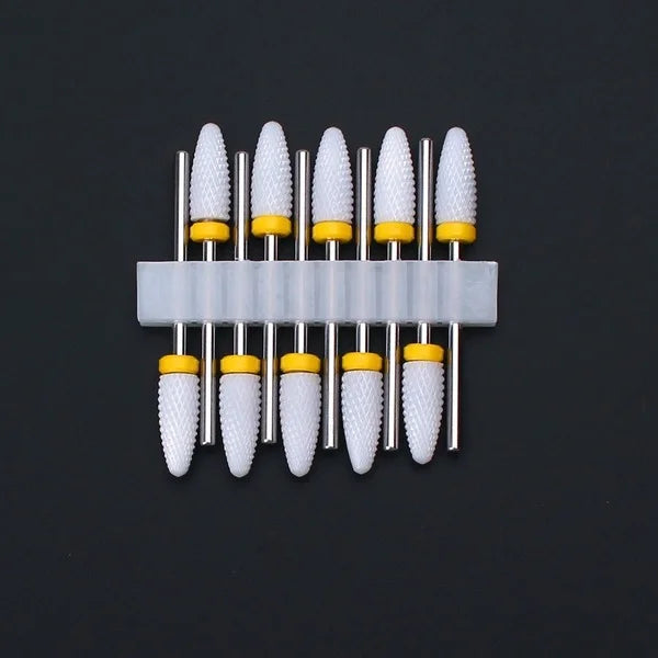 Ceramic Nail Drill Bit Set for Manicure and Pedicure