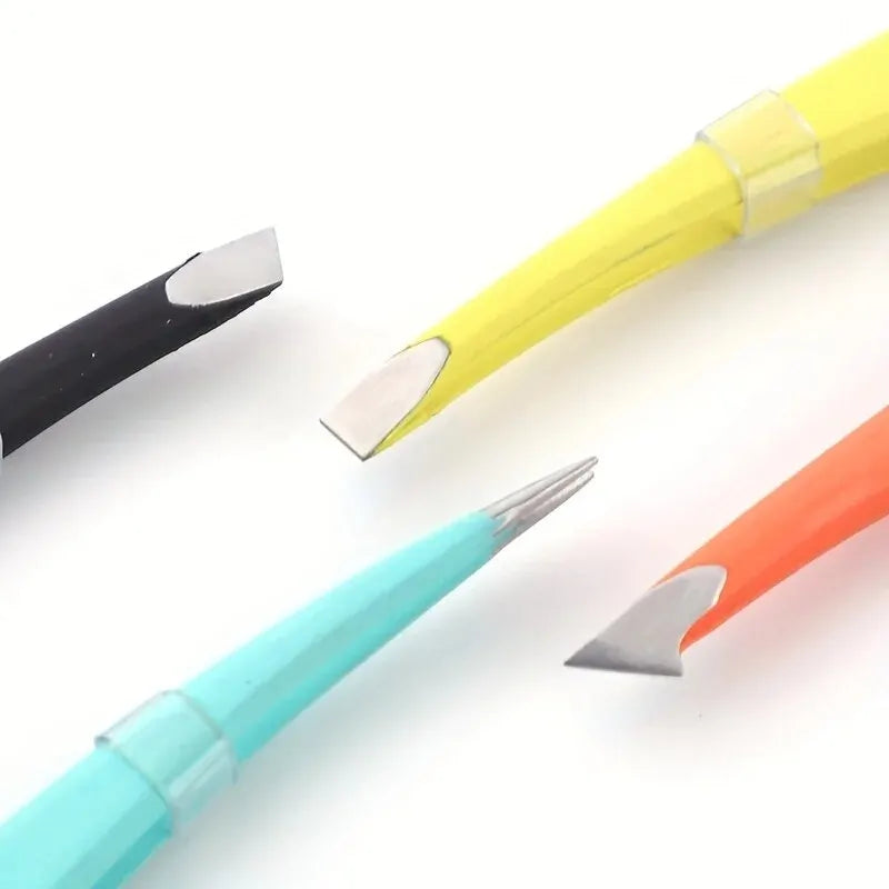 Professional Stainless Steel Eyebrow Tweezer Set - 2