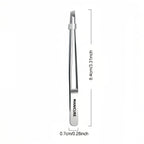 Precision Stainless Steel Slant-Tip Eyebrow Tweezers