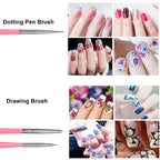 Professional Nail Art Brush and Dotting Tool Kit