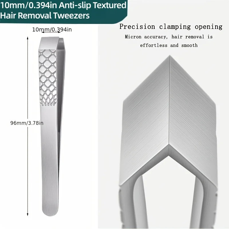 Wide-Opening Precision Hair Removal Tweezer