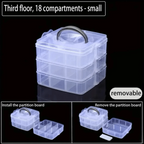 3-Tier Stackable Storage Organizer for Crafts and Jewelry