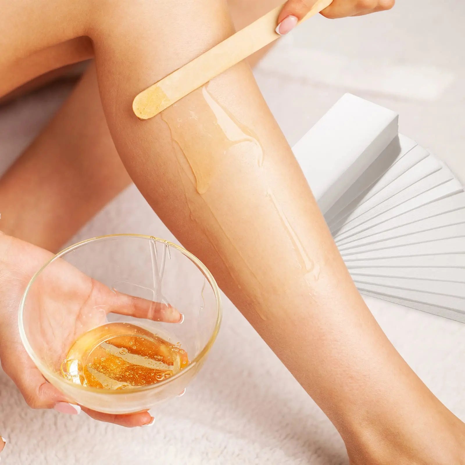 Professional Non-Woven Hair Removal Wax Strips - 6