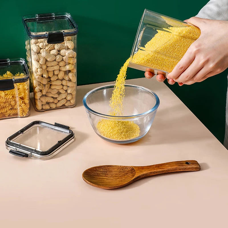 Airtight Clear Food Storage Container for Kitchen Organization - 13