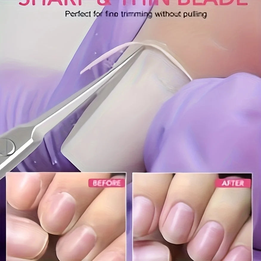Precision Curved Blade Stainless Steel Cuticle Scissors