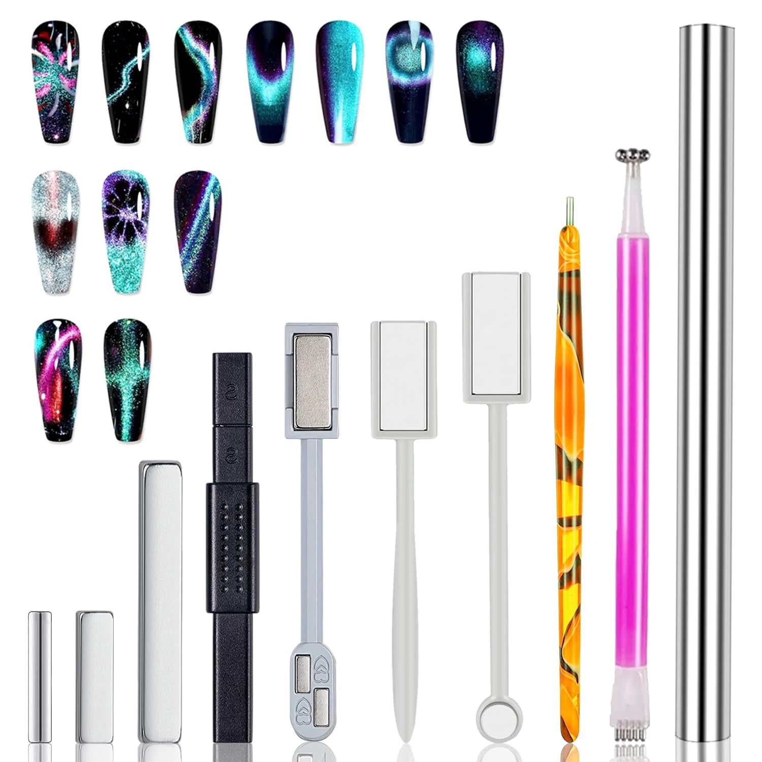 Magnetic Cat Eye Nail Art Tool Set
