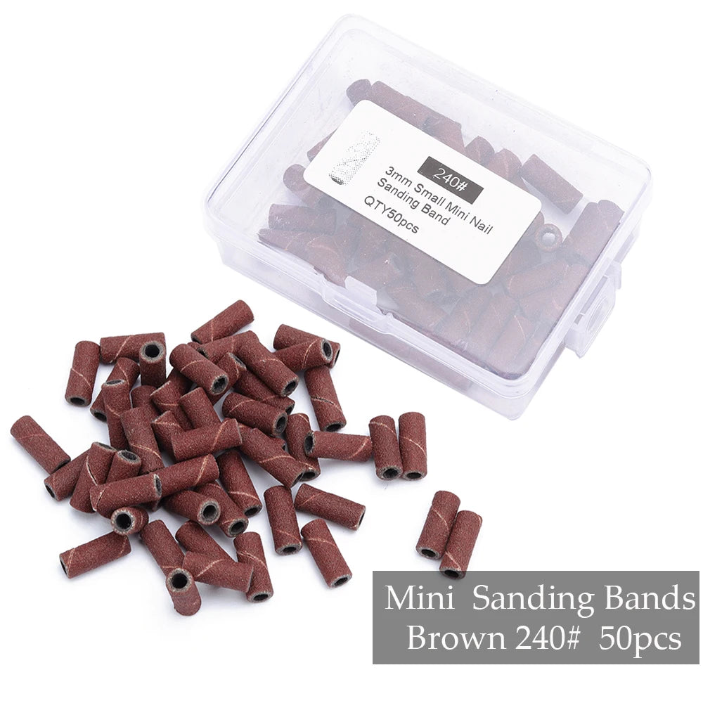 Professional Mini Nail Sanding Bands for Electric Drill