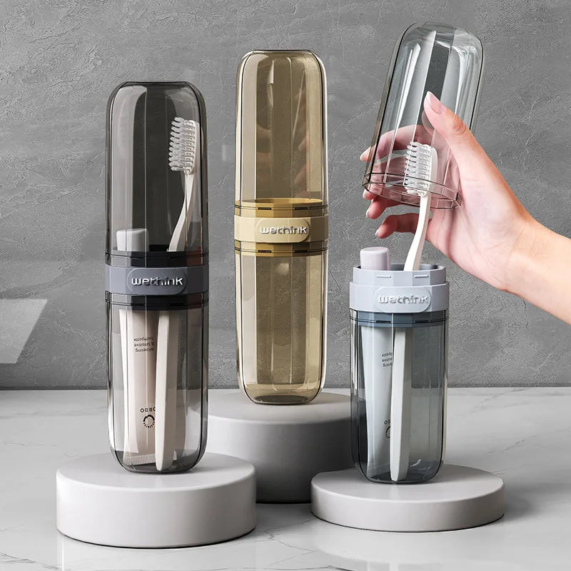 Portable Toothbrush and Toothpaste Travel Case