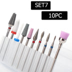 Professional Ceramic Nail Drill Bit Set for Manicure