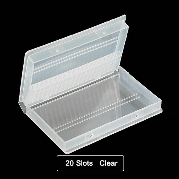 Clear Nail Drill Bit Storage Case