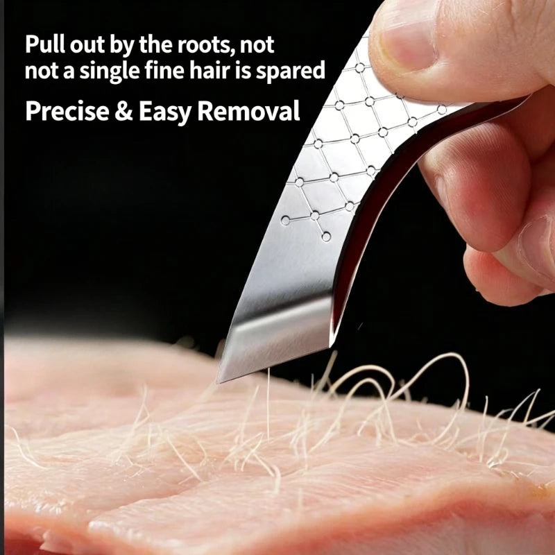 Wide-Mouth Precision Hair Plucking Tweezer