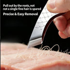 Wide-Mouth Precision Hair Plucking Tweezer