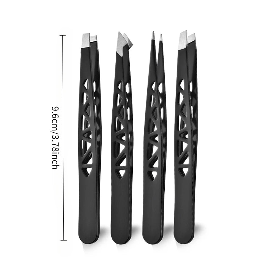 Professional Precision Eyebrow Tweezers Set