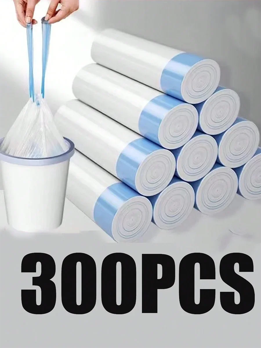 Heavy-Duty Drawstring Trash Bags for Kitchen and Home