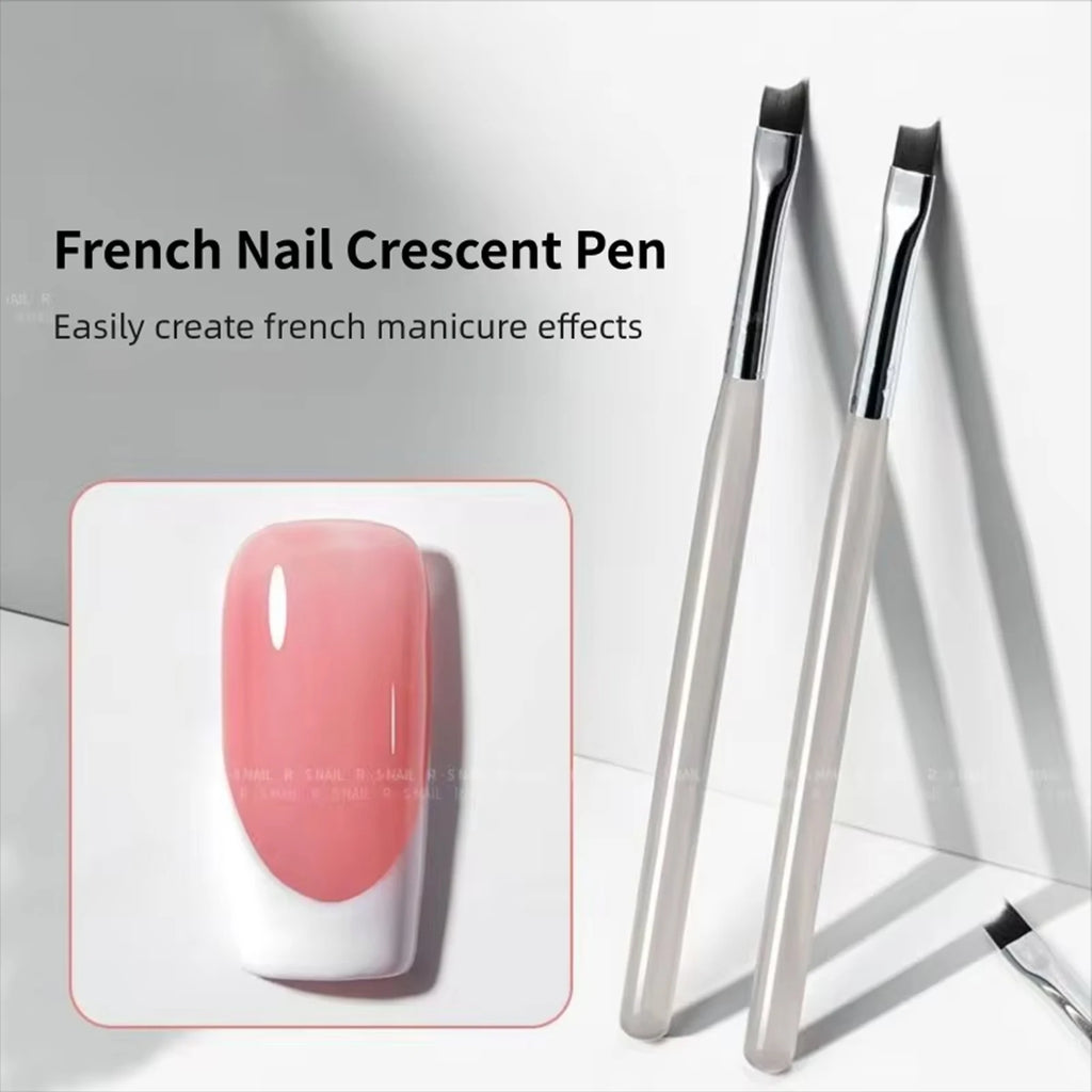 Professional French Tip Nail Art Brush for Perfect Manicures