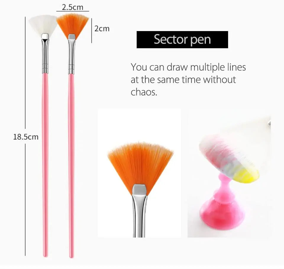 Professional Nail Art Brush and Dotting Tool Kit