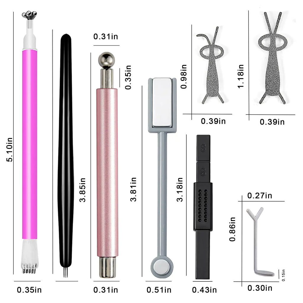 Magnetic Cat Eye Nail Art Tool Set