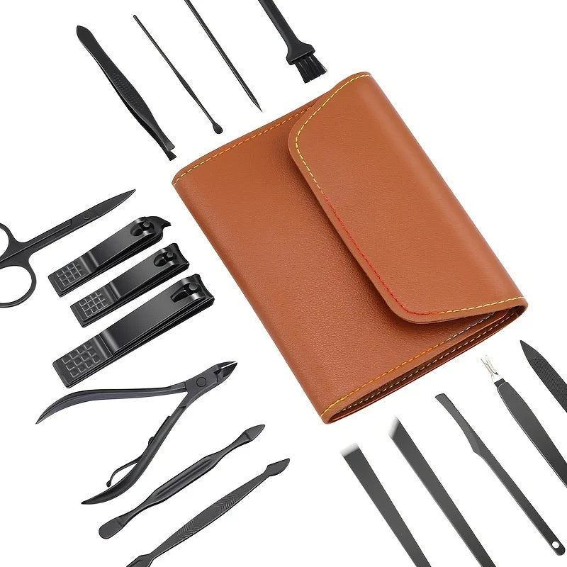 Professional Stainless Steel Manicure and Grooming Kit - 4