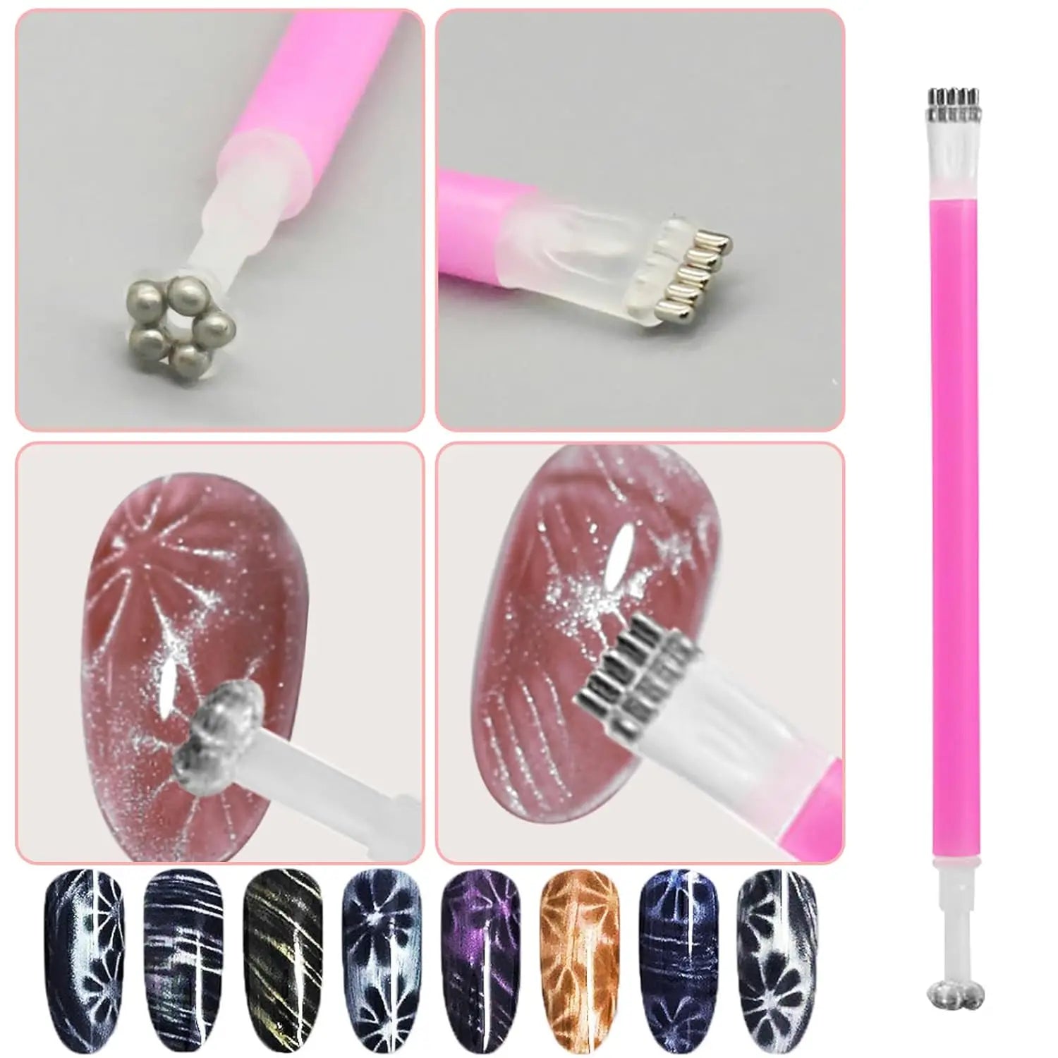 Magnetic Wand Set for Cat Eye Nail Art