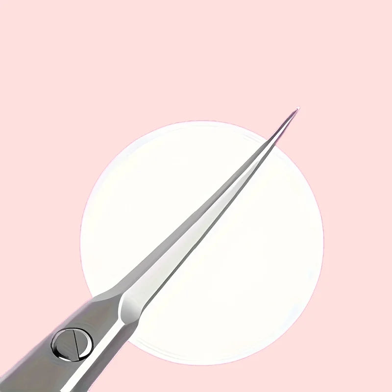 Precision Curved Blade Stainless Steel Cuticle Scissors