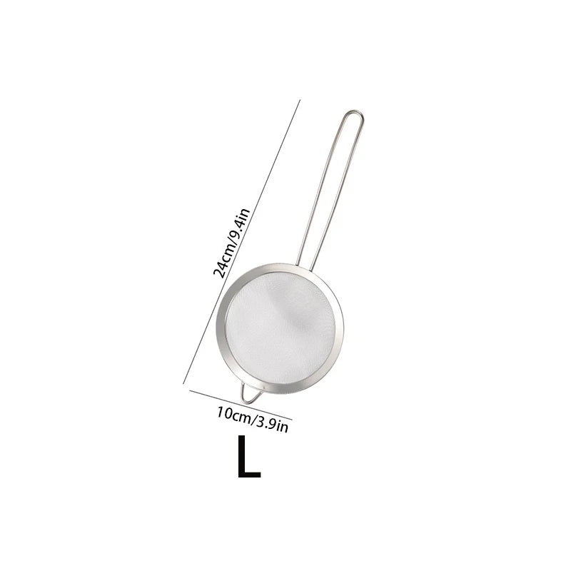 Stainless Steel Fine Mesh Kitchen Strainer Set - 15
