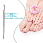 Professional Stainless Steel Dual-Head Cuticle Pusher