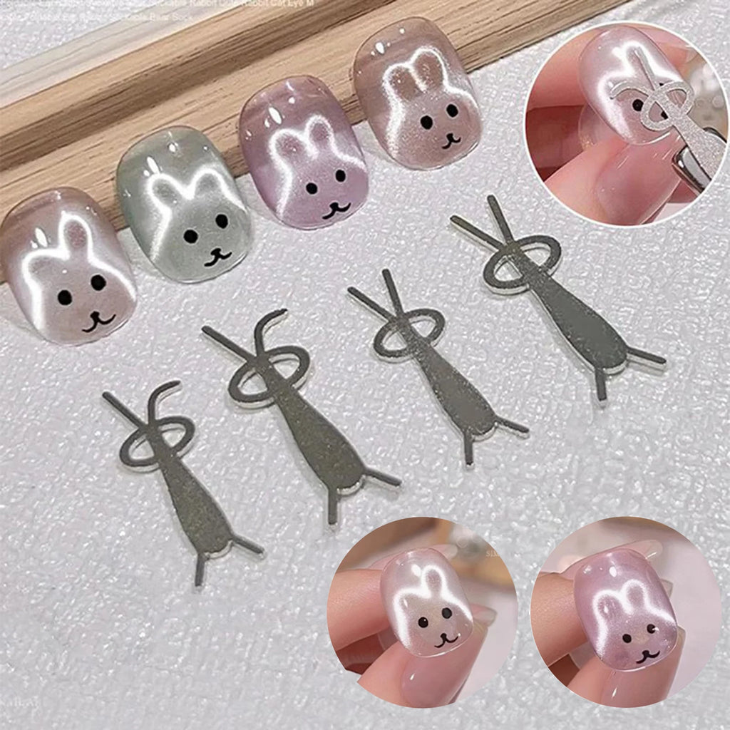 Rabbit Shape Cat Eye Nail Art Magnet Tool