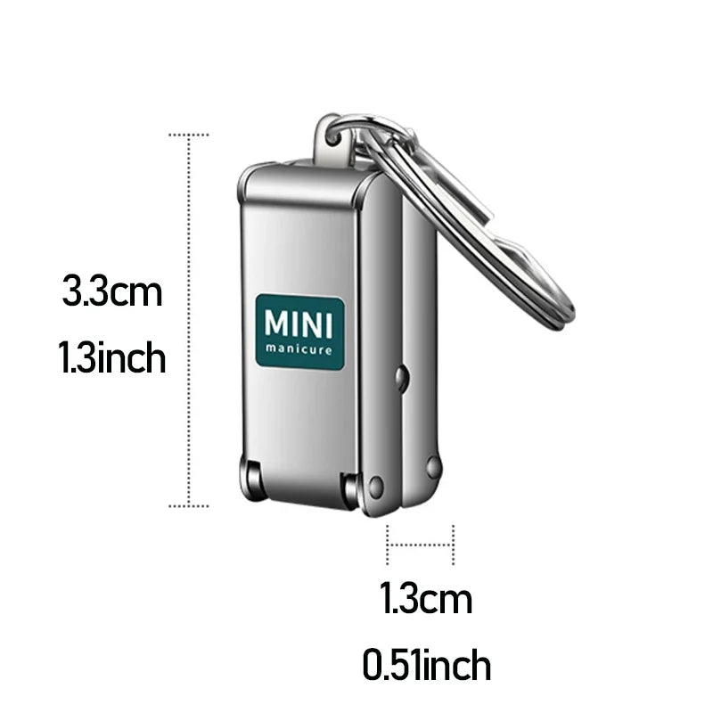 Portable Stainless Steel Collapsible Nail Clipper