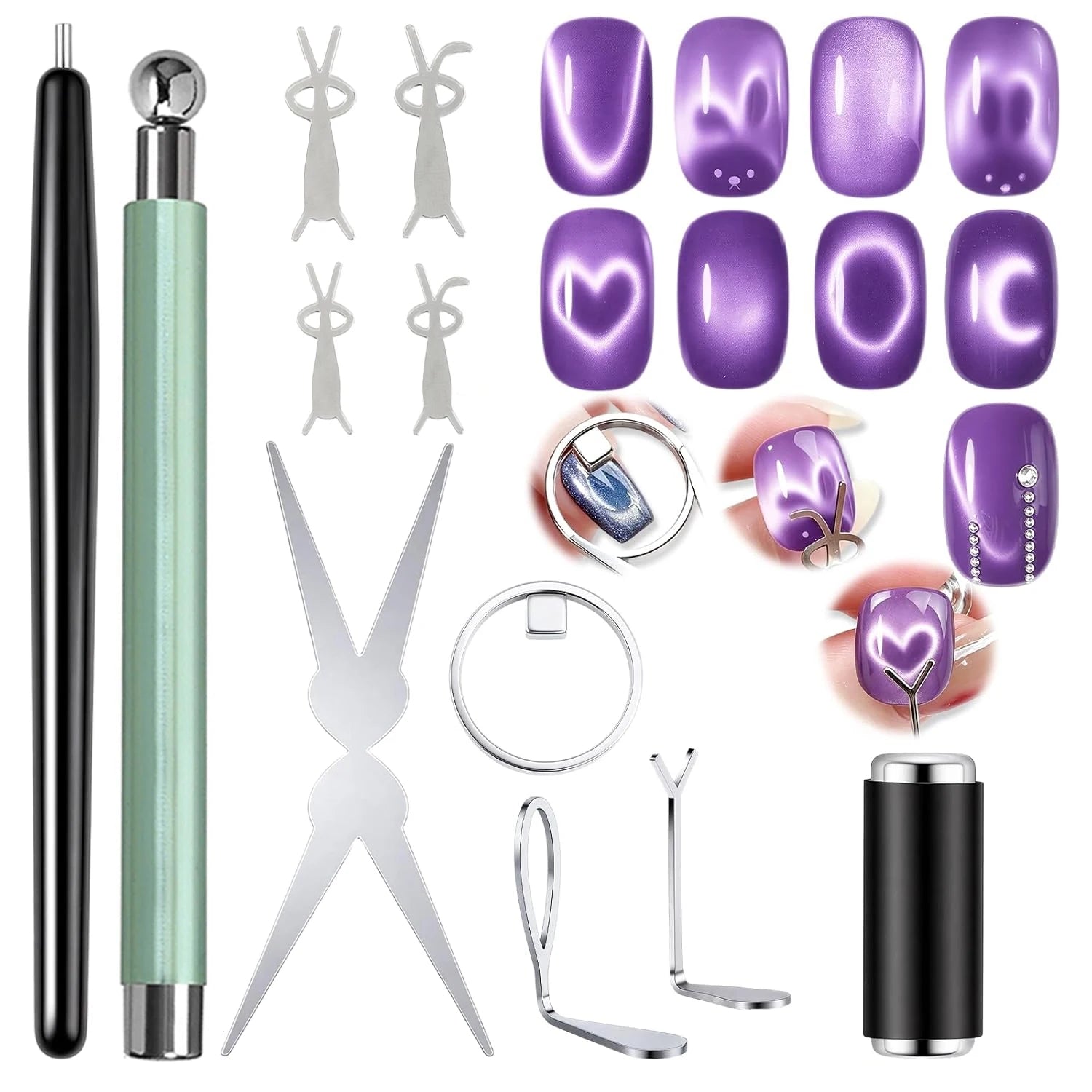 Cat Eye Nail Art Magnetic Tool Set - 21