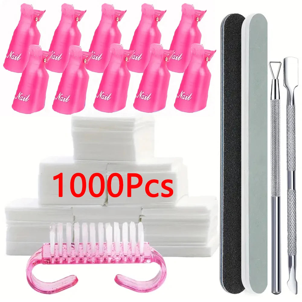 Reusable Soak Off Nail Gel Polish Remover Clips - 7