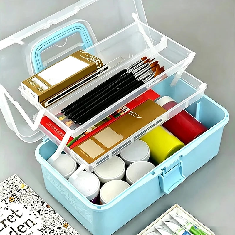 Multilayer Portable Organizer Box for Home Supplies