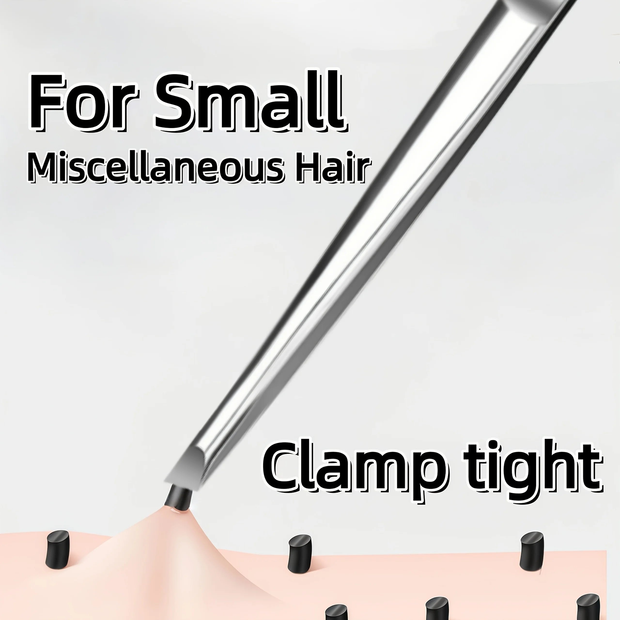 Precision Stainless Steel Slant-Tip Eyebrow Tweezers - 3